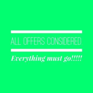 All offers considered. Bundle and save!!